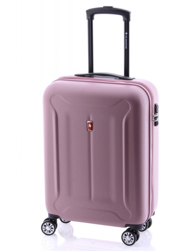 Gladiator BEETLE Jednoduchý palubní kufr z ABS 55cm (Pink)