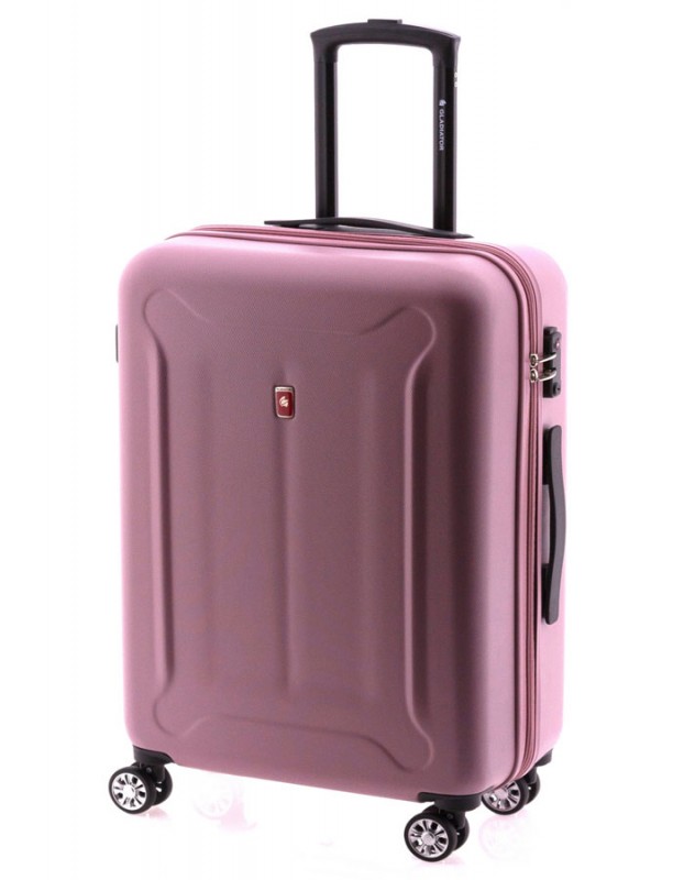 Gladiator BEETLE Skořepinový kufr z ABS 68cm (Pink)