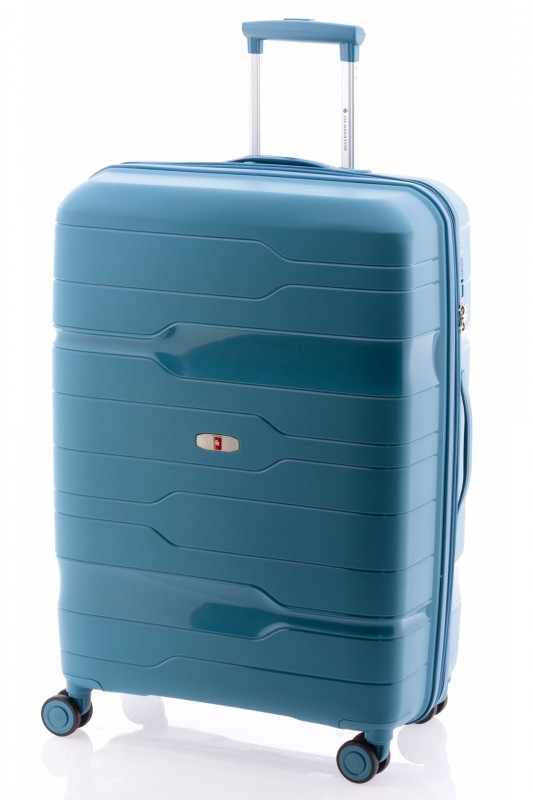 Gladiator BOXING Velký rozšířitelný plastový kufr 77cm (Bondi Blue)