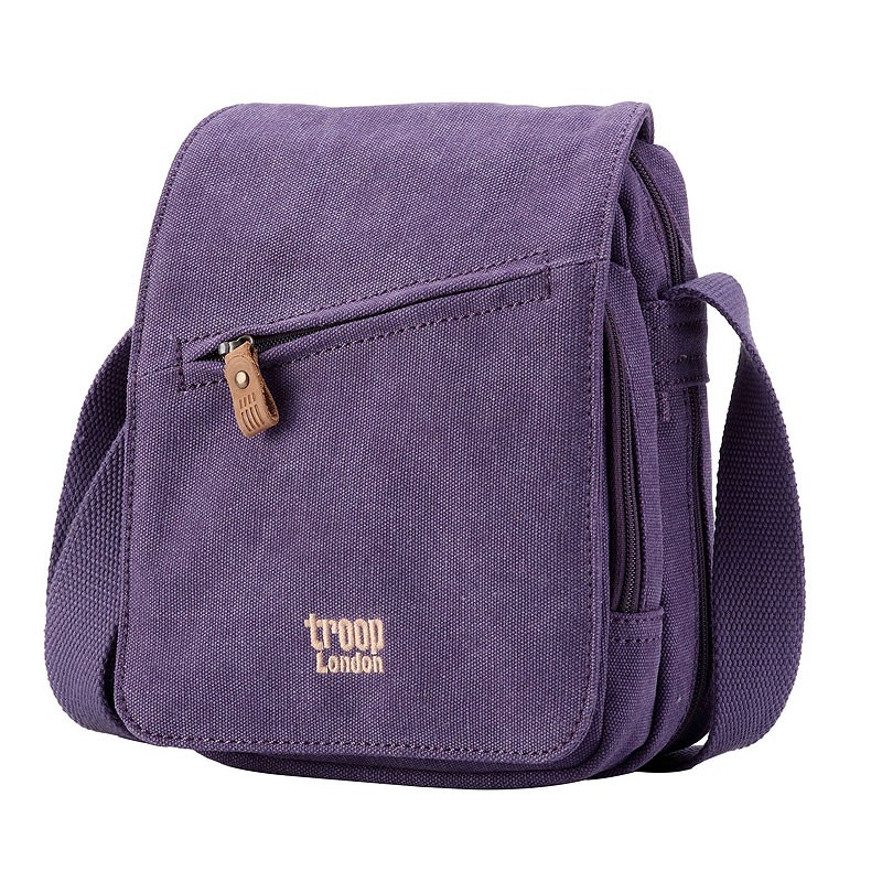 Troop London TRP0239 Rozšířitelná menší taška přes rameno - Purple