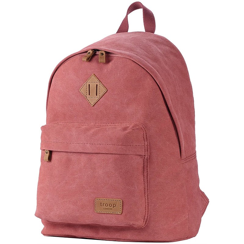 Troop London TRP0384 Školní batoh klasického vzhledu - Pink
