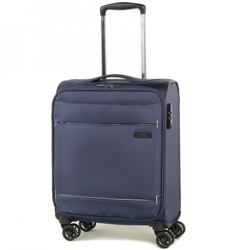 Rock DELUX-LITE Textilní palubní kufr na 4 zdvojených kolečkách 55cm (tmavě modrá)
