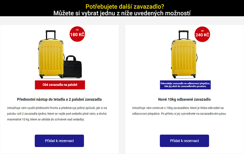 Ryanair - pravidla pro zavazadla
