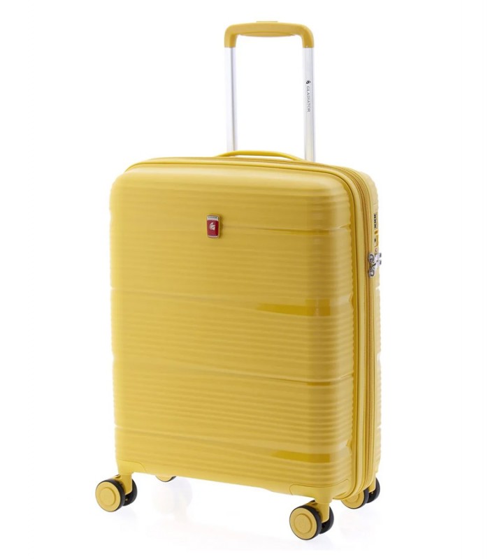 Gladiator BIONIC Rozšířitelný odolný plastový kufr 55cm (Yellow)
