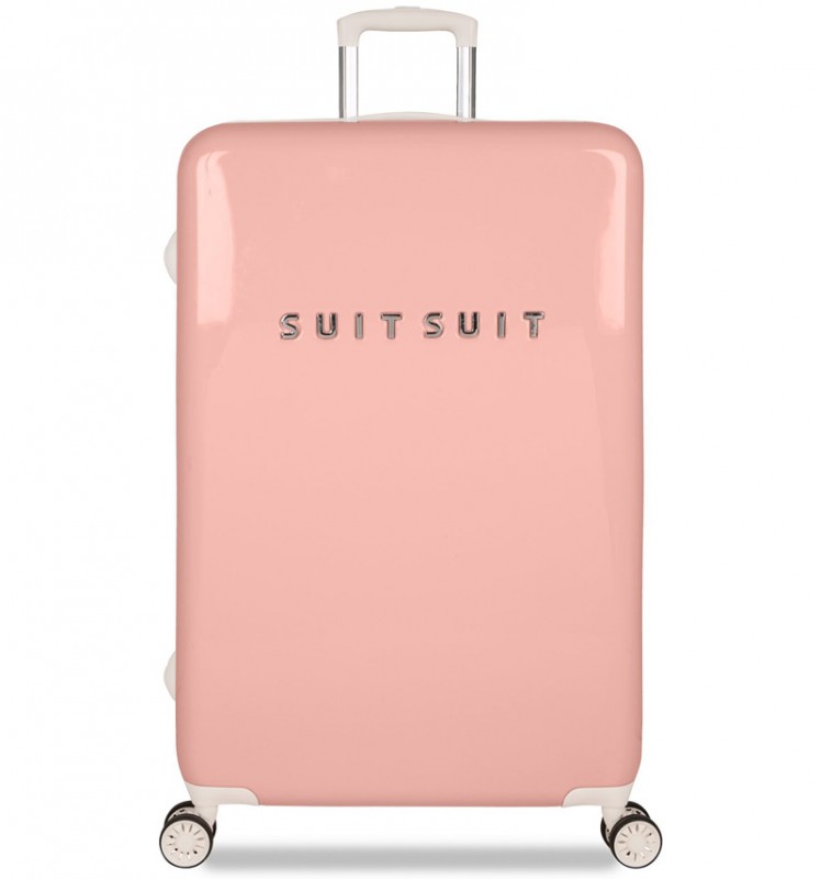 SuitSuit FABULOUS FIFTIES Jednoduchý kvalitní kufr 77 cm (Papaya Peach)
