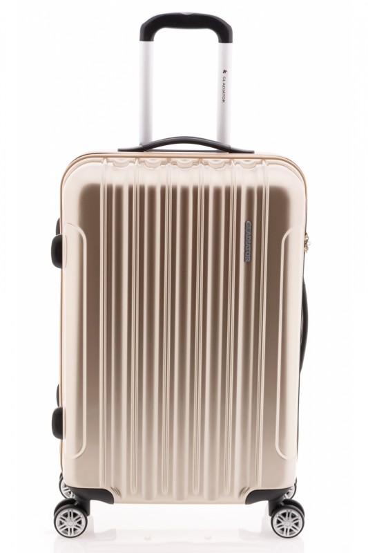 Gladiator NEON LUX Lehký polykarbonový střední kufr s TSA (Golden)
