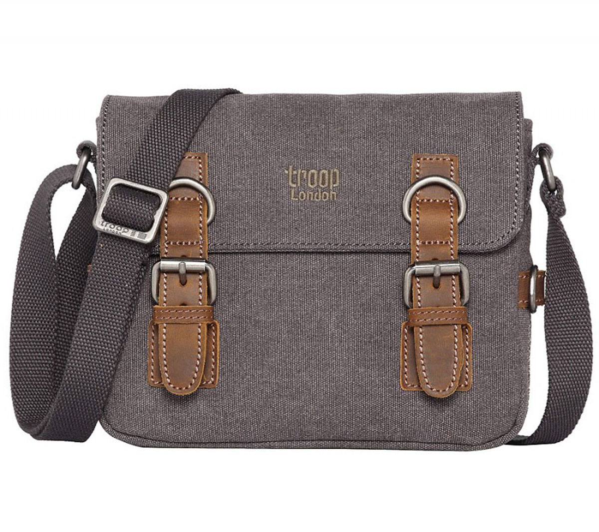 Troop London TRP0111 Rozšířitelná brašnička přes rameno - Charcoal