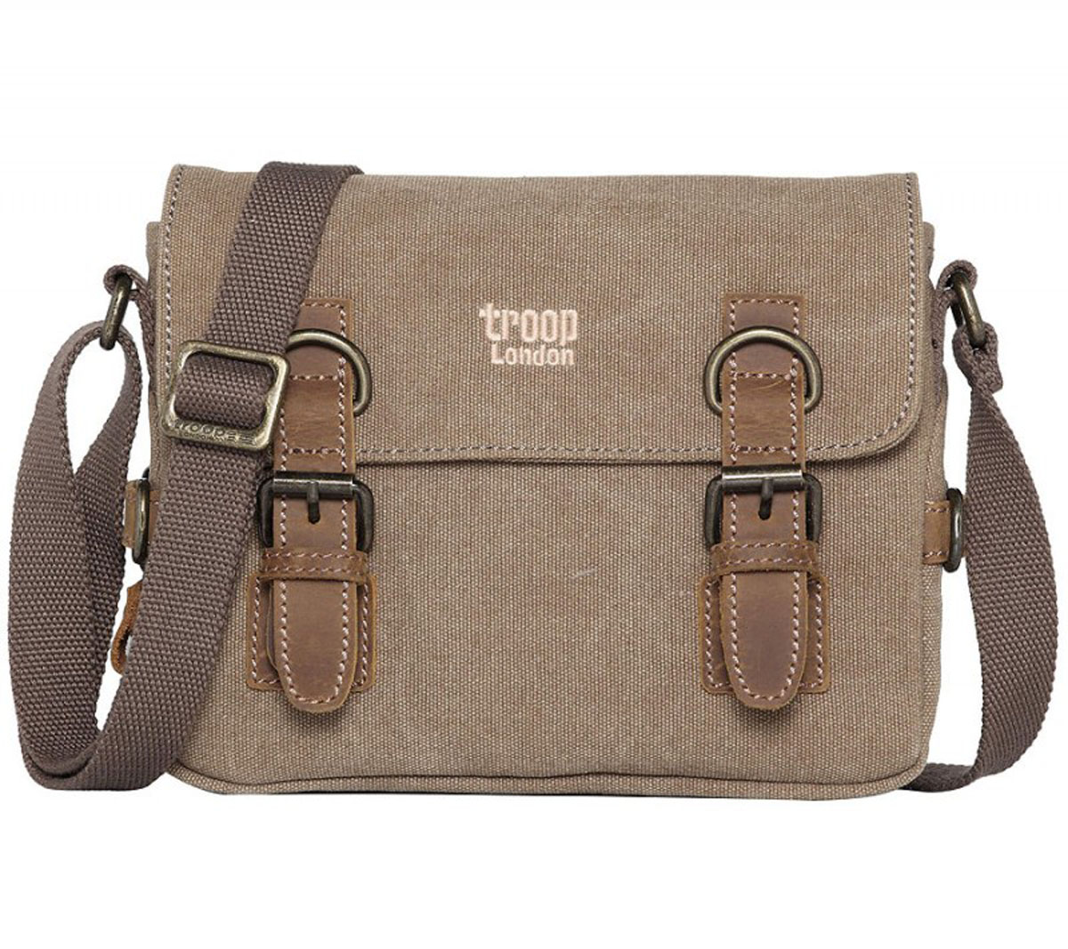 Troop London TRP0111 Rozšířitelná brašnička přes rameno - Brown