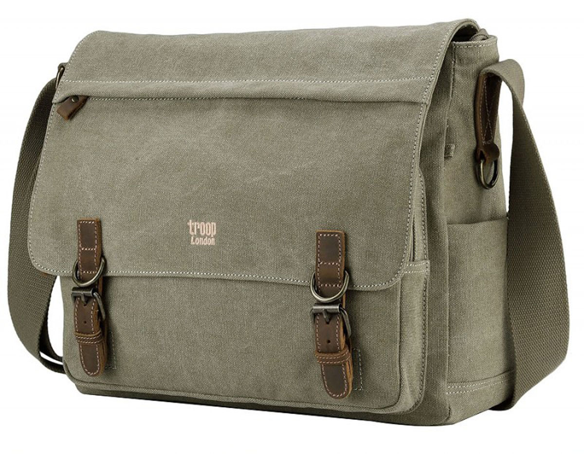 Troop London TRP0207 Brašna na notebook 15,6 - Khaki