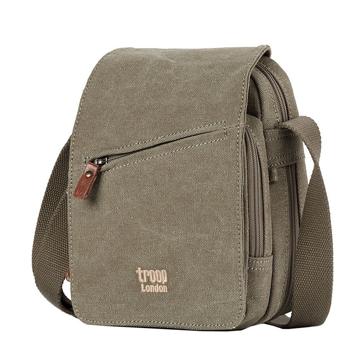 Troop London TRP0239 Rozšířitelná menší taška přes rameno - Khaki