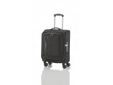 Travelite CROSSLITE Špičkový textilní kufr na 4 kolečkách (Black)