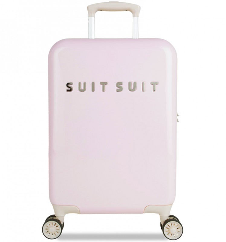 SuitSuit FABULOUS FIFTIES Jednoduchý kvaltitní kufr 55 cm (Pink Dust)