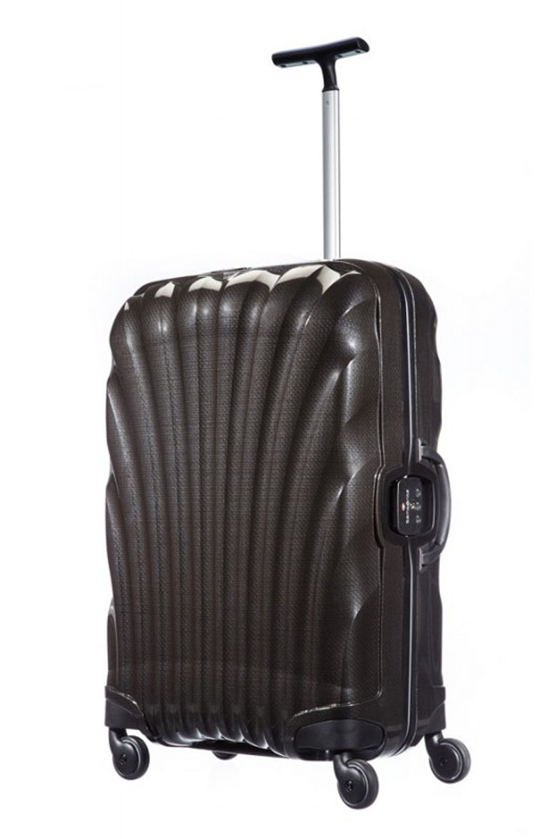 Samsonite LITE-LOCKEDstředně velký nerozbitný kufr 69 cm (Black)