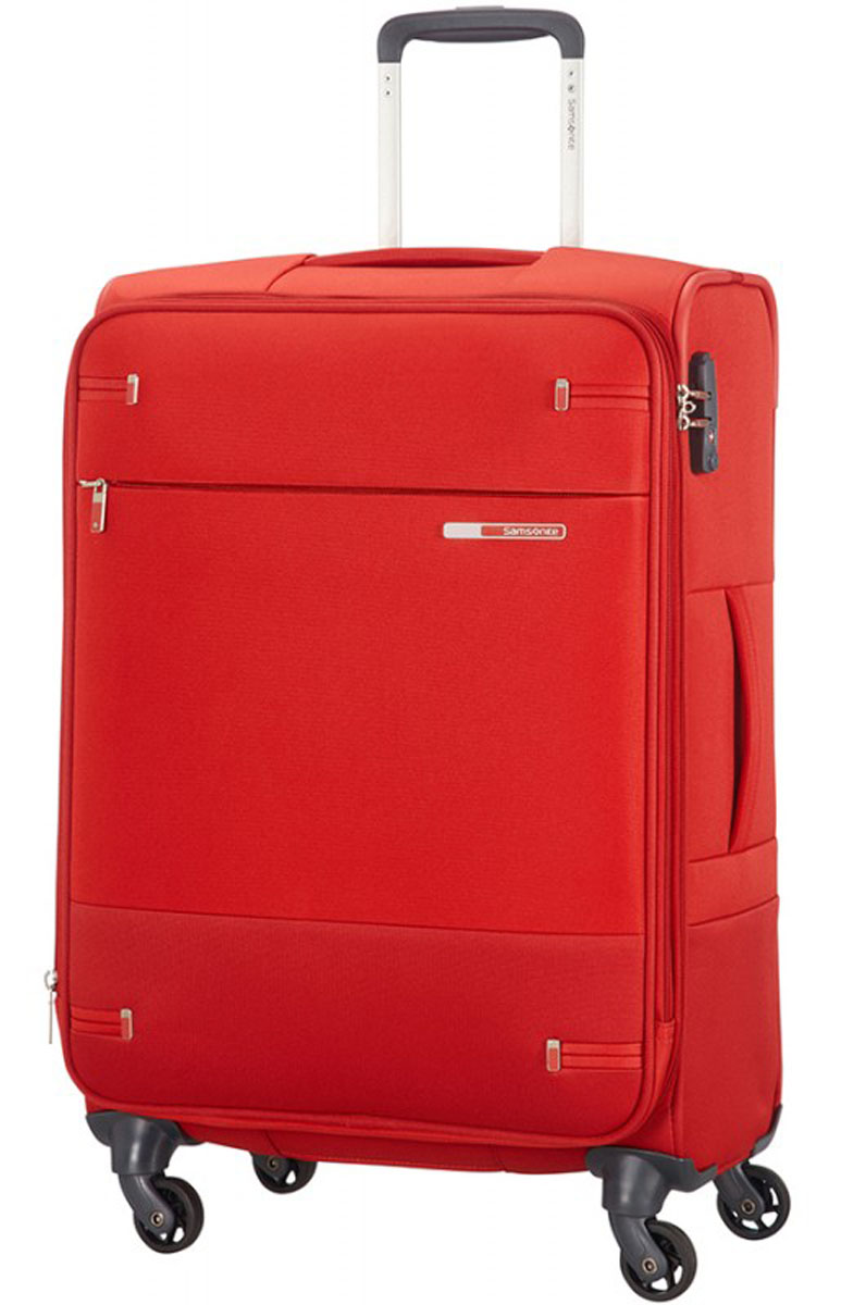 Samsonite BASE BOOST, Spinner, rozšířitelný, 66 cm (Červená)