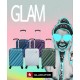 Gladiator GLAM Stylový palubní kufr s TSA 55cm (Lilac)