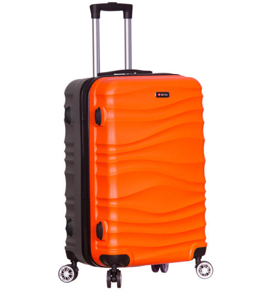 Cestovní kufr METRO LLTC1/3-M ABS - oranžová/šedá