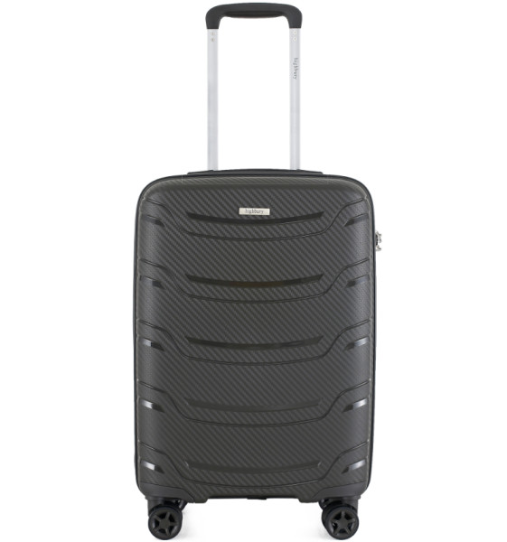 Kabinové zavazadlo HIGHBURY Carbon HBY-0178/3-S PP - tmavě šedá
