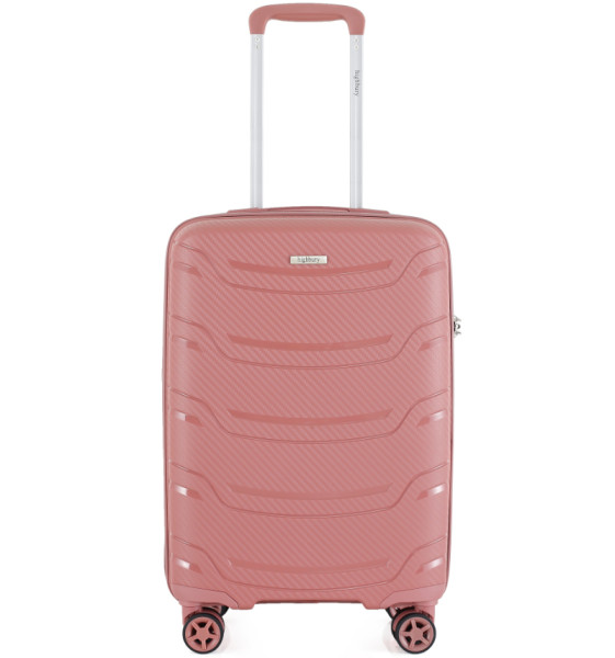 Kabinové zavazadlo HIGHBURY Carbon HBY-0178/3-S PP - růžová