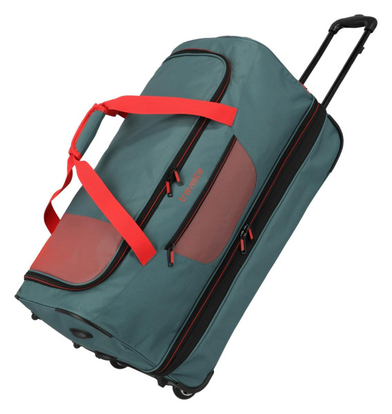 Image pro obrázek produktu Travelite Basics Wheeled duffle L exp Green/orange