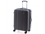 Gladiator ZEBRA Jednoduchý cestovní kufr z ABS 67cm (Grey)