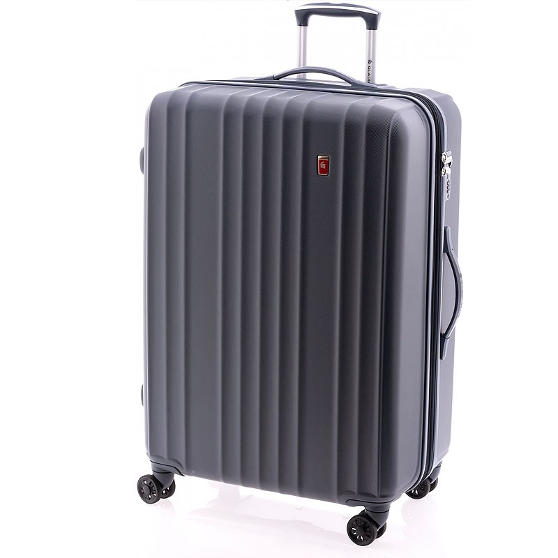 Gladiator ZEBRA Jednoduchý cestovní kufr z ABS 78cm (Grey)